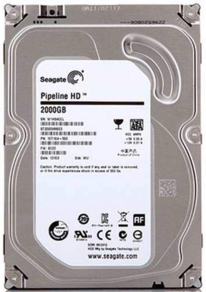 Seagate ST2000VN000(3.5インチ HDD 2TB) Hd Interno 2tb Sata 3 64mb 5900rpm 3,5 Pull ST2000VM003/2