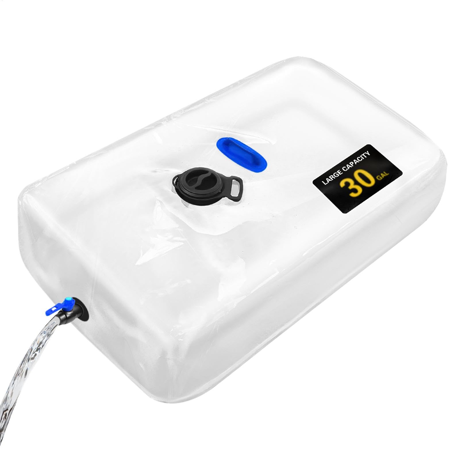 RV Wasserblase Hydration Wasserbeutel Faltbarer Wassertank Camping Wassertasche Transparent Wasserspeicher Wasserspeicher Behälter Transparent Camping Wassertasche für Camping Garten