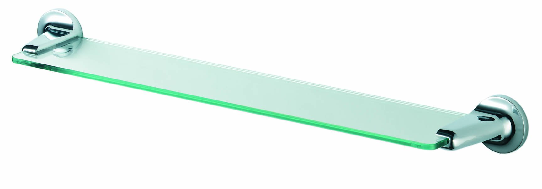 Haceka Aspen Chrome Safety Glass Shelf 58 cm