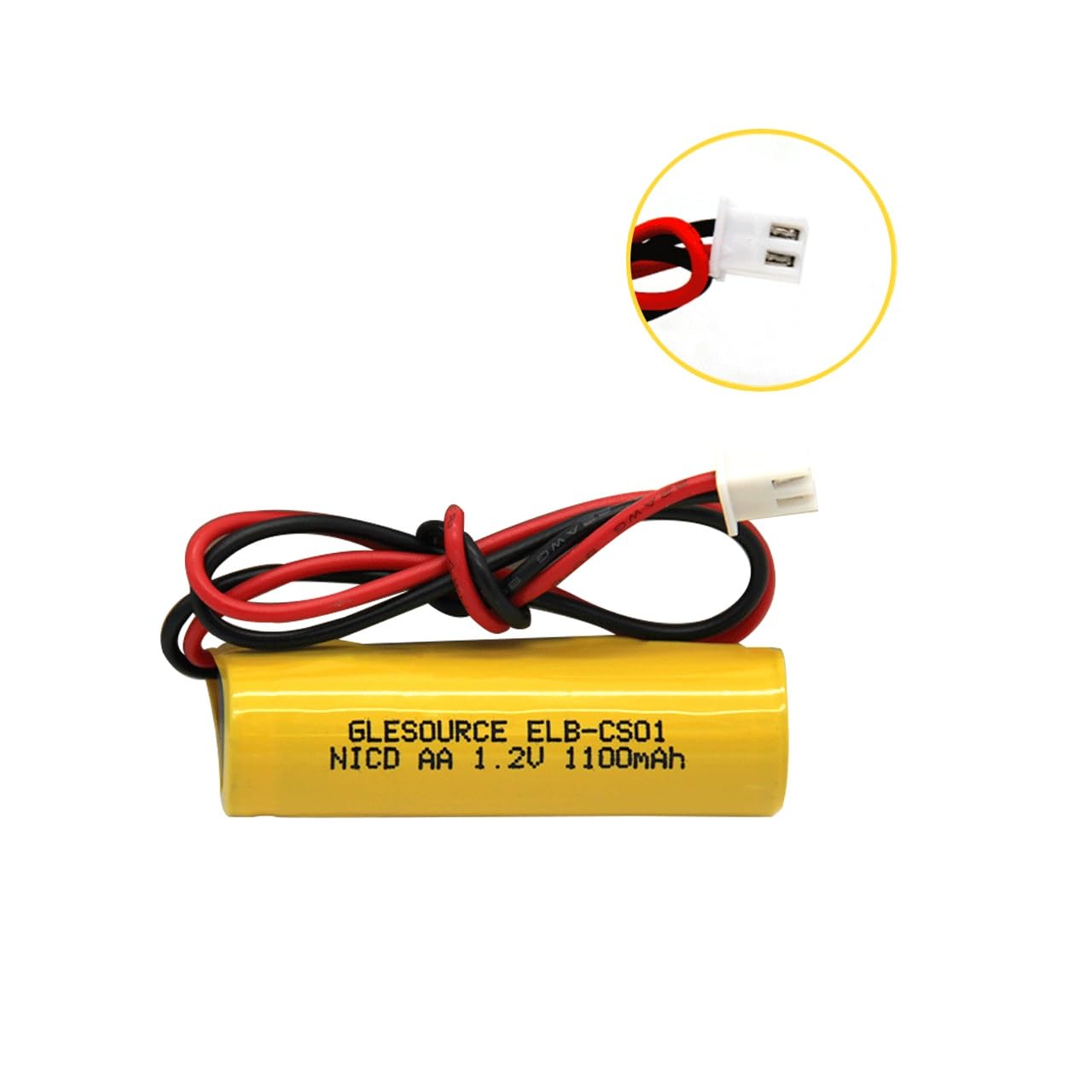 Lot de 10 piles AA 1100 mAh 1,2 V pour éclairage d'urgence ELB-CS01, EXR EL 122 C4T, Custom 332, Unitech OSA268