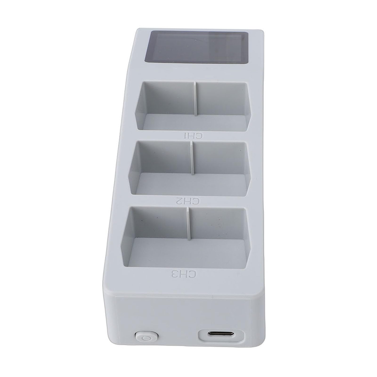 Garsent Hub do ładowania Akumulatorów do Dronów z Wyświetlaczem LCD Serii Mini5pro, Stacja ładowania 3 Akumulatorów, Interfejs USB C, Przenośny i Kompaktowy, Idealny dla Zapalonych Pilotów Dronów
