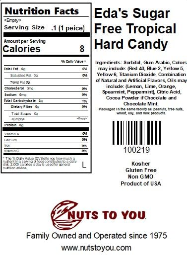 Miniatura 2 de Mezcla tropical de Eda, bolsa de 5 libras de Nuts To You. Deliciosos sabores tropicales sin azúcar.