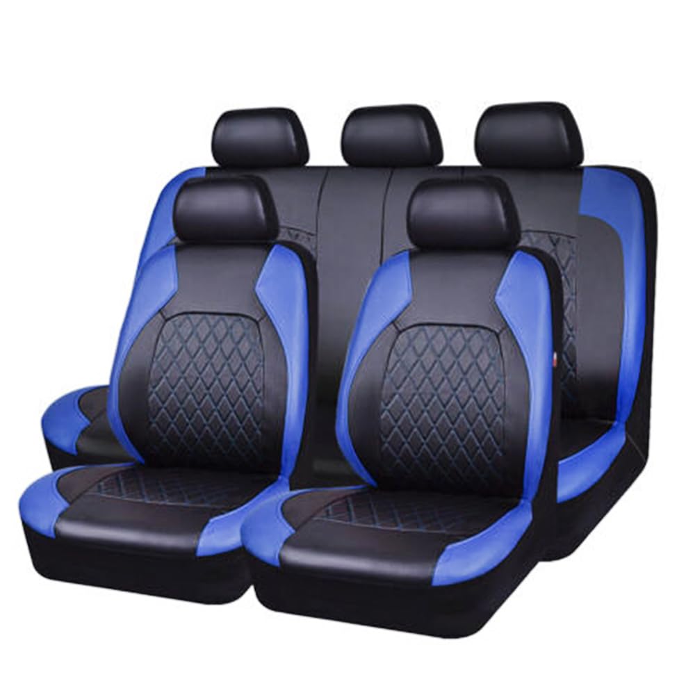 Pokrowce na siedzenia samochodowe do Tesla Model 3 / Model S/Model X/Model Y, przeciwporostowe, wodoodporne, miękkie materiały, niebieskie