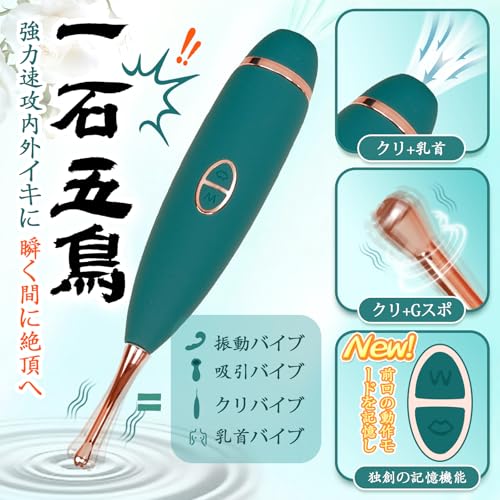 【吸引絶叫! G点直撃】バイブ 女性用 クリトリス 潮吹き 吸うやつ 強力 ローター 【10種高周波激振+10種超音波吸引+18000回/分超高速】【一台二役&両端使用可能】 3個交換ヘッド 内外両用 1本集中 初心者向け あだるとグッズ 女性 クリトリス攻め クリトリス 吸引 乳首開発 クリ責め Gスポット刺激 電マ 静音 防水 大人のおもちゃ アダルトグッズ 日本語説明書付き - 画像2