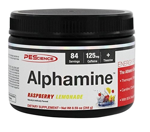 PEScience Alphamine, Raspberry Lemonade, 8.9 Ounce, 84 Servings