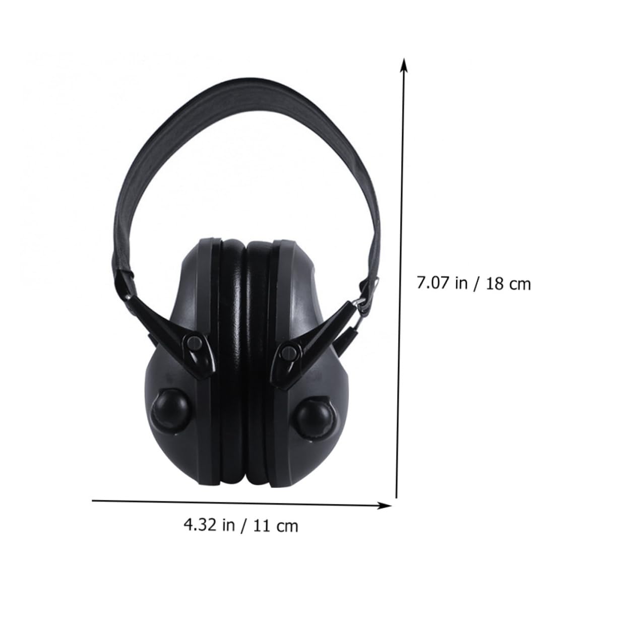Cuffie Elettroniche per Protezione Udito 21 Db Nero Abs
