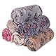 BVAGSS 6 Stück Kleine Flauschige Hundedecke, Weich mit Fleece Flanell Haustier Decken für Kleine Mittlere Hunde Katzen Warmer und bequemer Schlaf XH075 (60 x 40 cm, Mehrfarbig)
