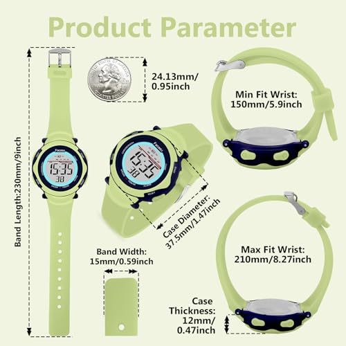 Image of Kids Digital Watch for Girls Boys,Children's Waterproof Colorful Light UP Outdoor Sport Watch with Stopwatch Alarm-Kids Gifts for Girls Boys