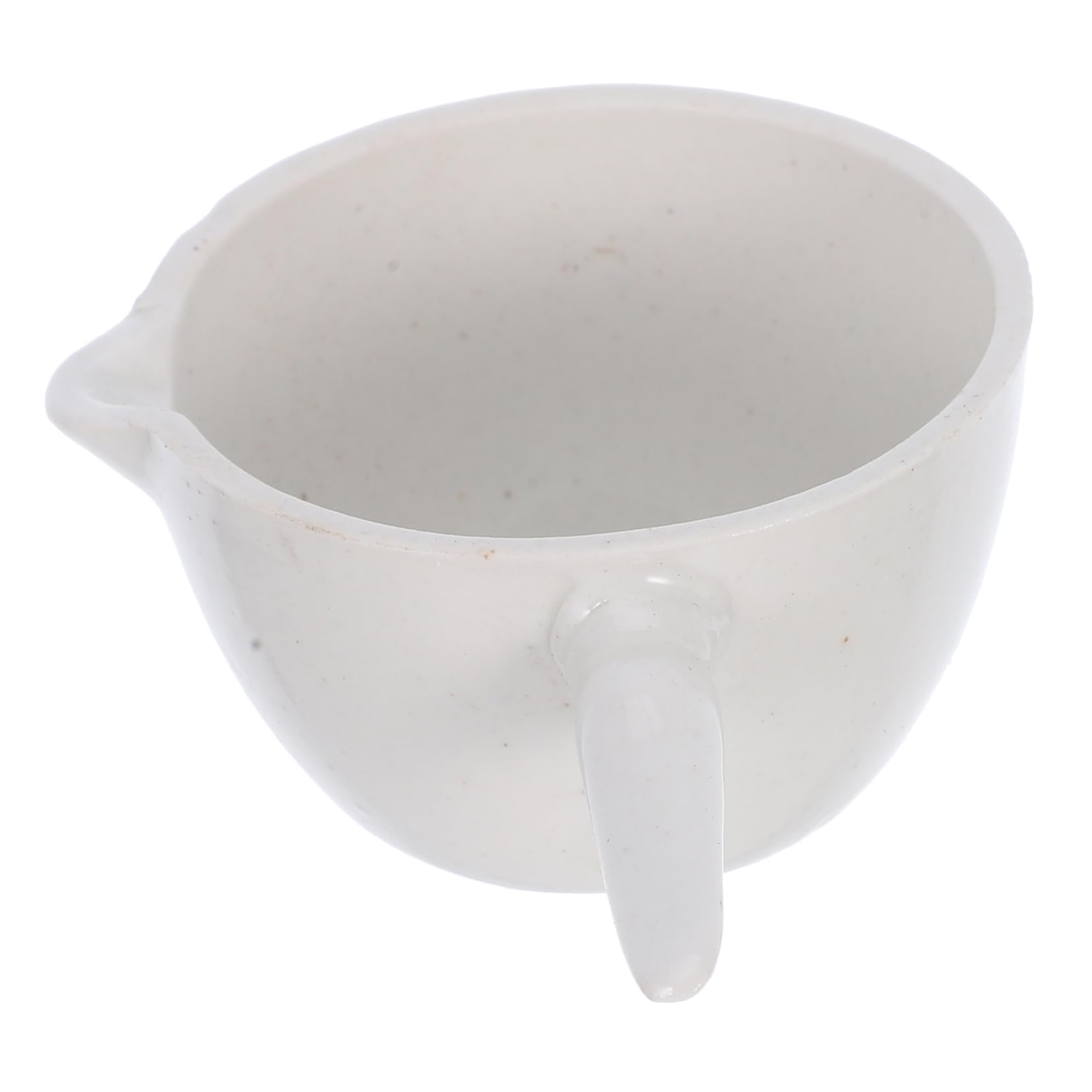 CIYODO 2sets Long-Lasting Ceramic Evaporating Container Handle Heatproof Evaporation Dish for Scientific Experiments 2pcs*2