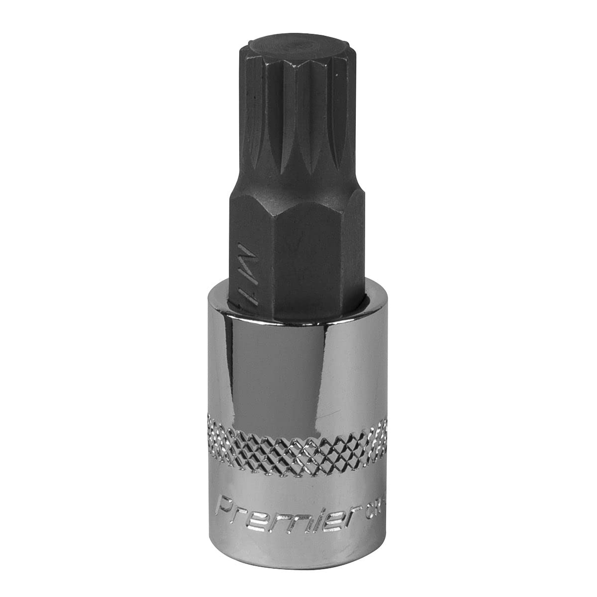 B&Q -  Spline Socket Bit M12 3/8" Drive Forged Chrome Vanadium Steel Sbs009