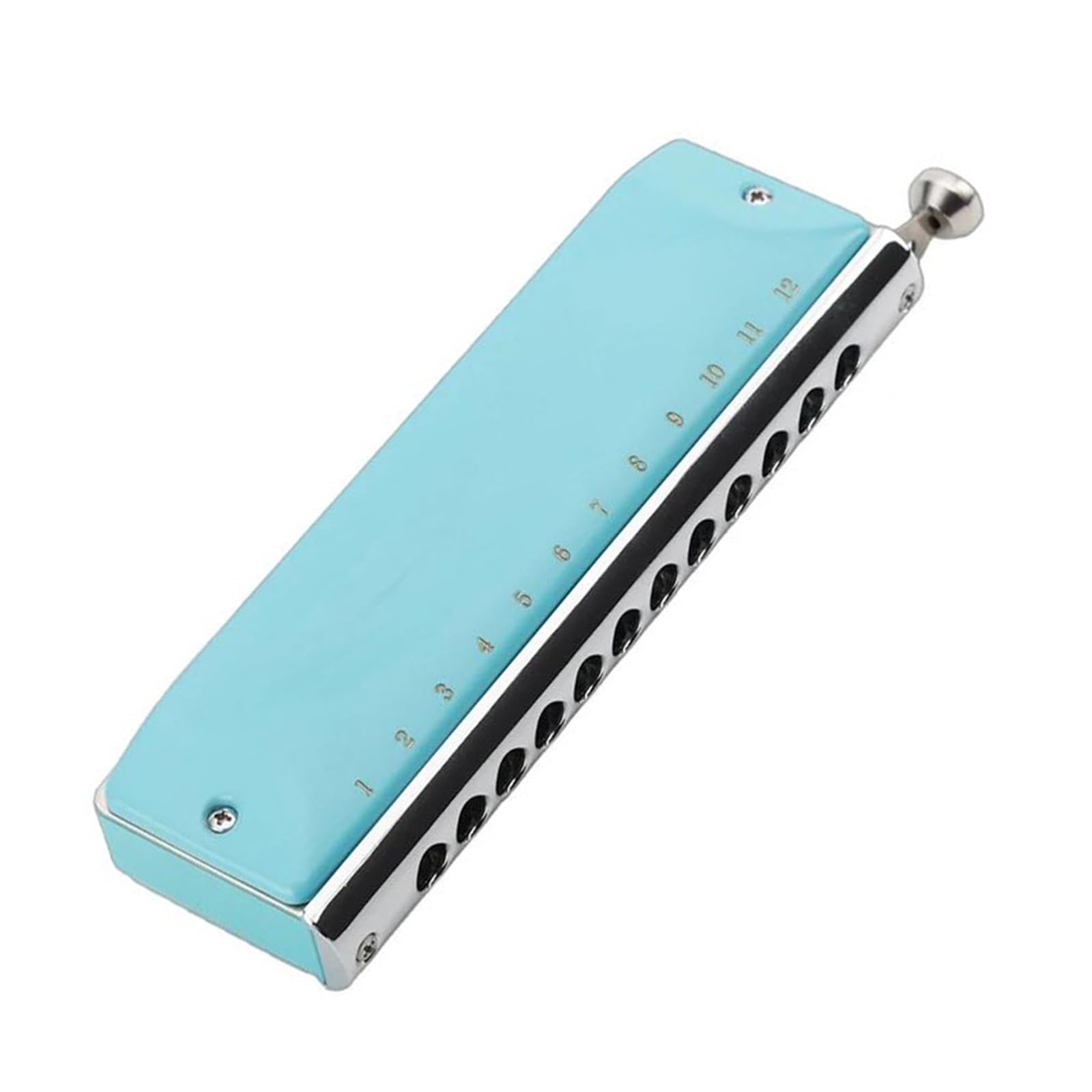 Armonica Bocca Armonica Cromatica 12 Fori | Armonica cromatica Armonica a bocca a 12 fori Amanti degli strumenti professionali Arpa Chromotic(Blue)