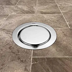Ruhe Full Moon Round Floor Drain | 304-Grade Stainless Steel Floor Drain | 5 Inches | Floor Drain with Cockroach Trap/Jali