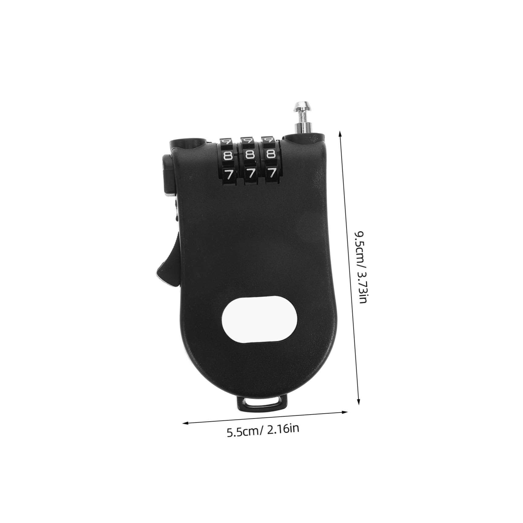 Ciieeo Small Electric Bike Lock Password Combination Padlock Steel Cable Retractable and Secure