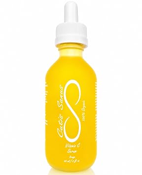 Vitamin C Serum for Face, Organic Face Oil, Brightening Anti Aging Serum for Dark Spots, Wrinkles and Fine Lines, Hydrating Natural Skin Care, Vegan Alcohol Free, 1 oz