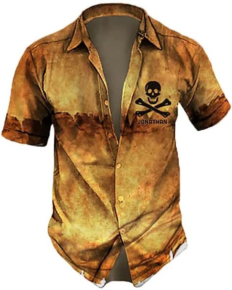 Miniatura 5 de Camisas hawaianas de calavera para hombre, camisa hawaiana para hombre, camisa hawaiana de calavera hawaiana, camisa hawaiana para hombre, camisa