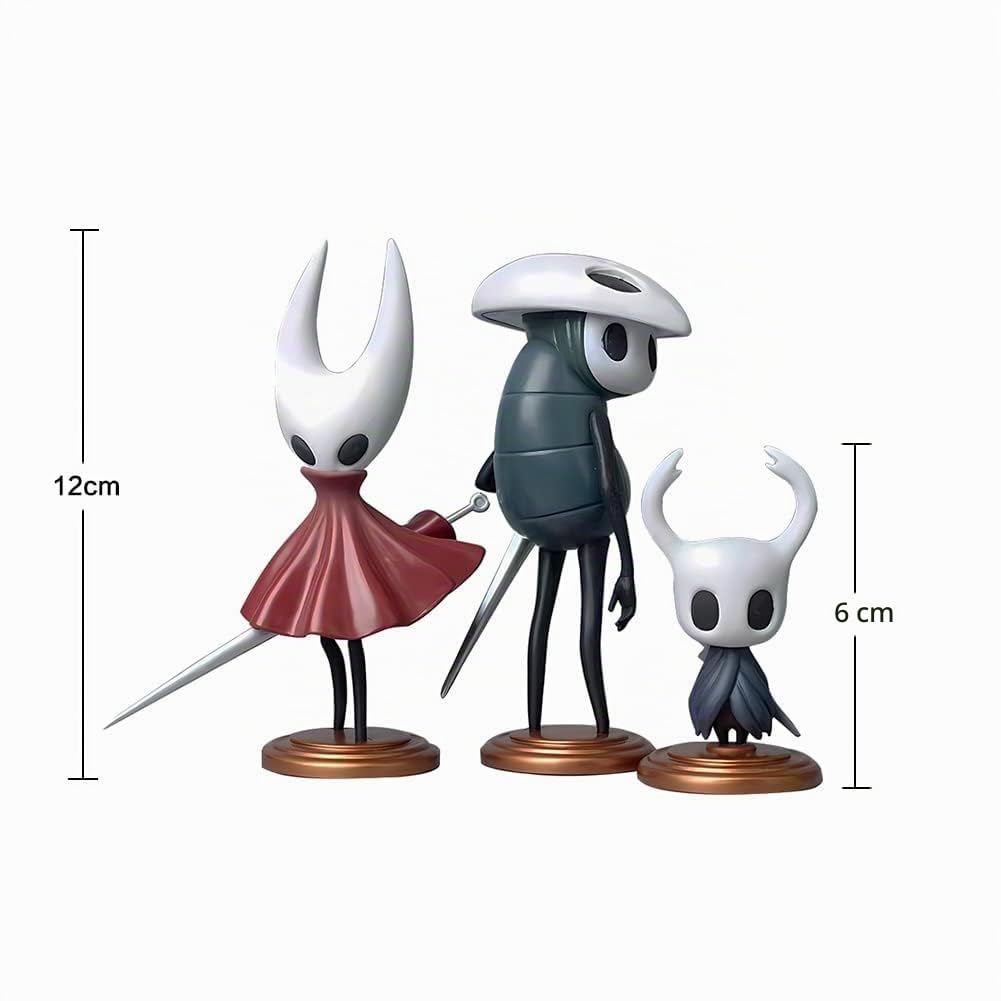 Lot de 3 figurines creuses Game The Knight Action Figurine Modèle 6-12 cm PCV Cartoon Toy Statue de collection Ornements Cadeaux