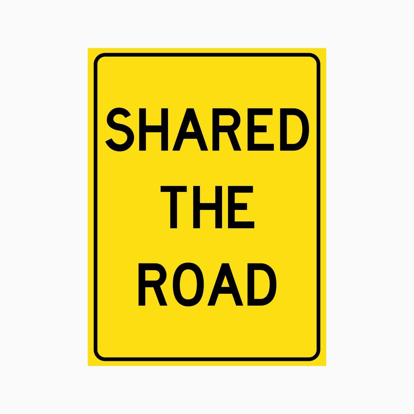 SHARE THE ROAD Sign Traffic Metal Tin Sign 12x8 inch for Industrial & Commercial Series