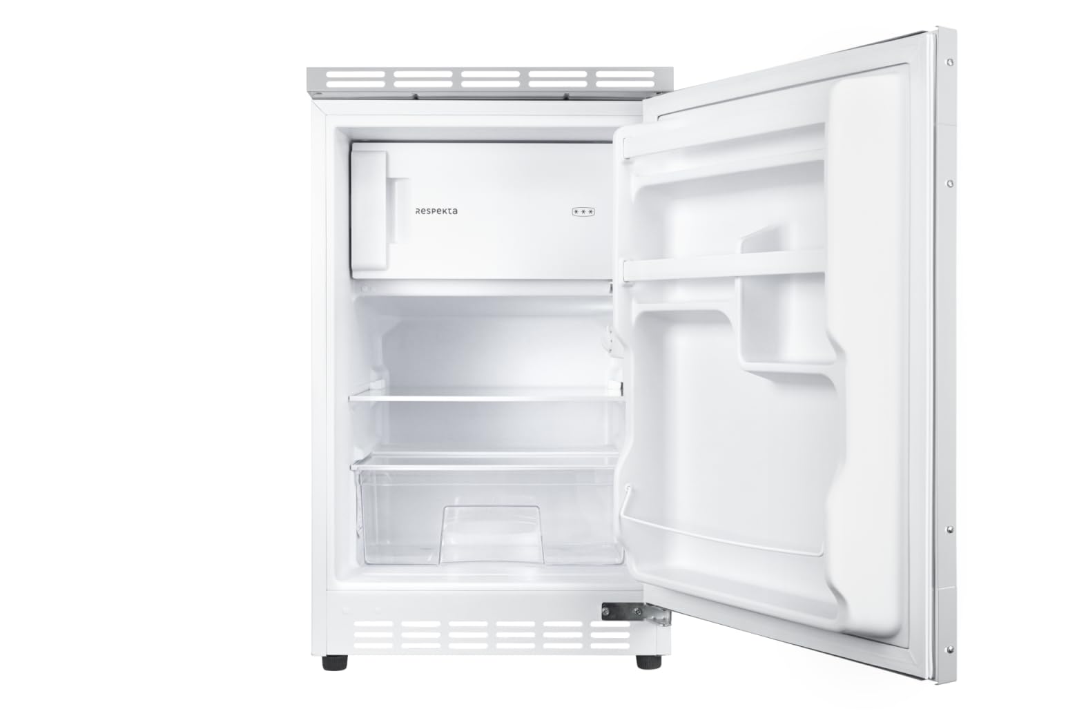 respekta Unterbaukühlschrank/in weiß / 81,5 x 49,5 cm / 82 L Nutzinhalt/Wechselbarer Türanschlag/Verstellbare Füße/automatisches Abtauverfahren im Kühlteil / UKS110-11