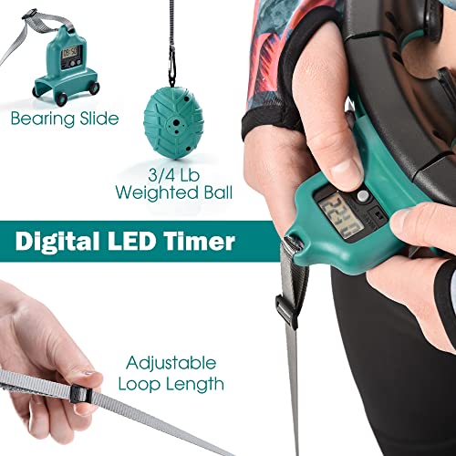 Teal Elite Smart Weighted Hula Hoop For Adults Weight Loss– Fully Adjustable With Detachable Knots thumb #3