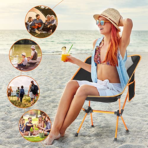 Letgoall Folding Camping Chair, Lightweight Backpacking Chair With Carry Bag And Side Pocket For Camping, Hiking, Beach, Fishing, Travel And Picnic #TOP6