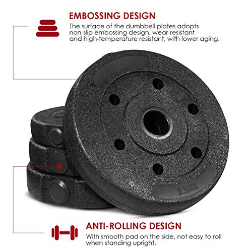 Adjustable Dumbbell Weight Set, 30KG DIY Weight Dumbbell Exercise Fitness Dumbbells Removable Fitness Equipment Muscle Body Training, Gym Equipment Dumbbell(Shipping from US Arrives in 3-5 Days) - Home Fitness Guru Adjustable Dumbbell Weight Set, 30KG DIY Weight Dumbbell Exercise Fitness Dumbbells Removable Fitness Equipment Muscle Body Training, Gym Equipment Dumbbell(Shipping from US Arrives in 3-5 Days) - Image 9