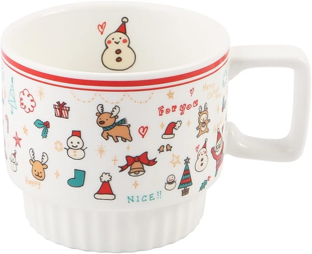 Christmas Mug With The Same Ceramic Household Exquisite Coffee Cup Drinking Couple(D)