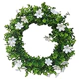 ECUNGWUA Kränze Aus Naturmaterialien Haus Ostern Dekoration Happy Number Haus Frühling Anhänger Dekoration Osterkranz Basteln Frühling Holz (A, One Size)