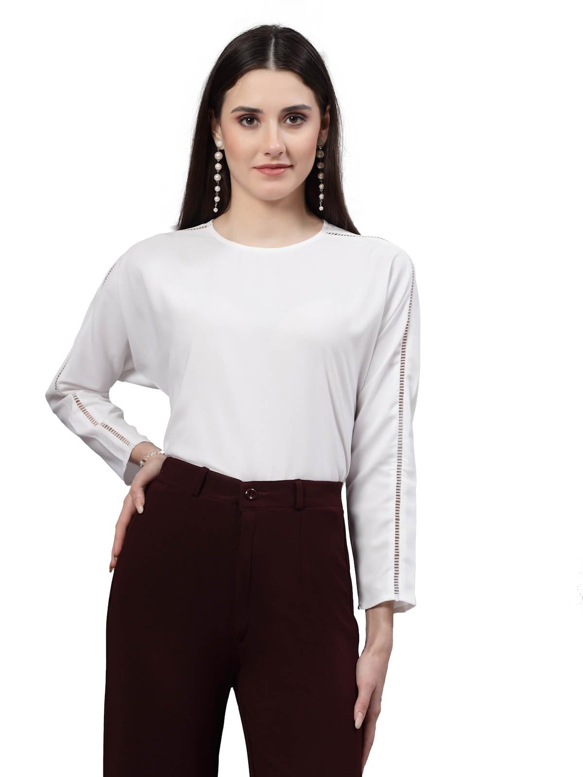 style quotient Women Solid Full Extended Sleeve Smart Fit top-picture-32