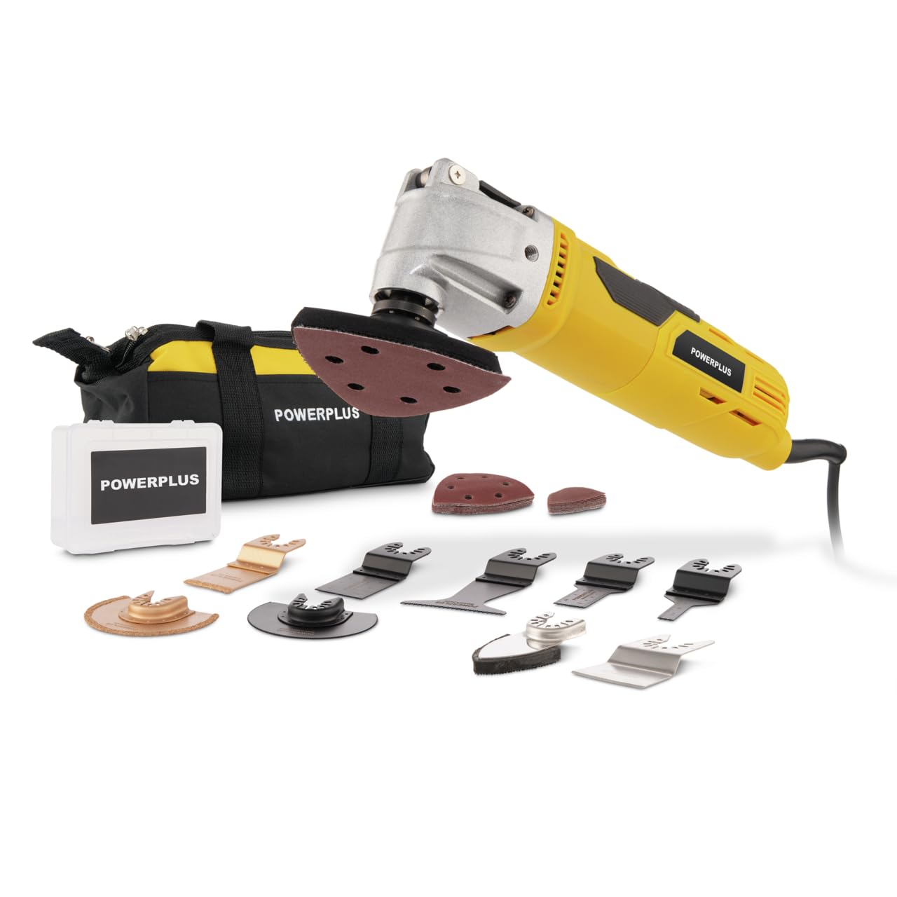 Powerplus Multiherramienta oscilante POWX1348 – Multiherramienta oscilante 450 W – 34 Acc.