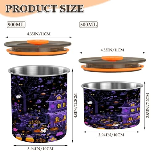 Contenedor hermético de acero inoxidable para café 900 ml miniatura 2