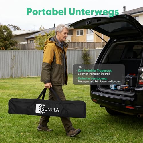 Sunula Pavillon 3x3 Wasserdicht Stabil Winterfest mit 4 Seitenwänden, Faltpavillon 3x3m mit Verdickten Röhren, Partyzelt Gartenpavillon Faltzelt für Camping Festival Party (Grau, Mit Seitenwänden)