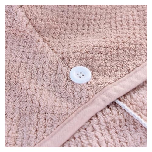 Serviette en microfibre pour cheveux rose bonnet de bain séchage rapide douche piscine