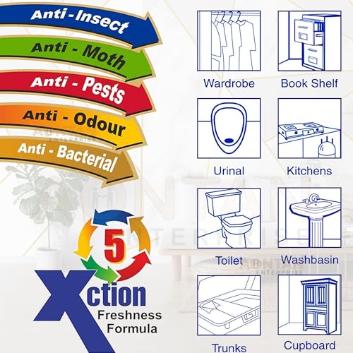 Image of AONTAN ENTERPRISE Air Freshener flower Rose, Lavender, Jasmine, Mogra, lemon, sandal Block bathroom freshener for toilet, Washroom air freshener toilet 60 Gram Each (12 Pcs)