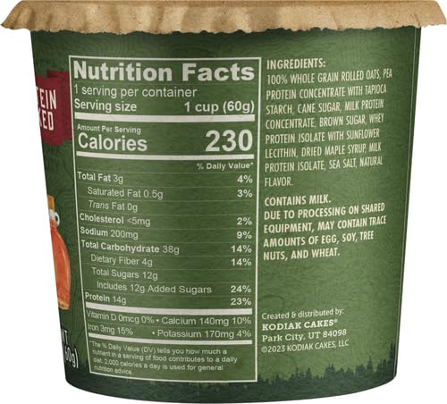 Kodiak Avena Instantánea Proteica Maple y Azúcar Morena 4 Pack miniatura 9