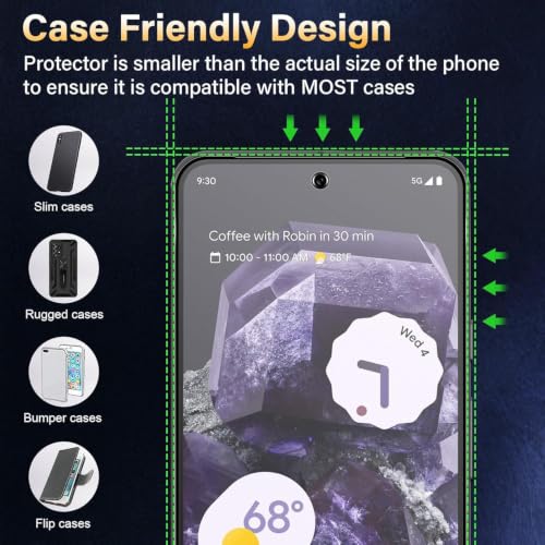 Image of WonRia Pack 1- Matte Screen Guard Protector for Poco X8 Pro Max 5G Matte Tempered Glass Edge to Edge [Anti-FingerPrint | Anti-Glare | Shinning Border] - (Made of Glass)