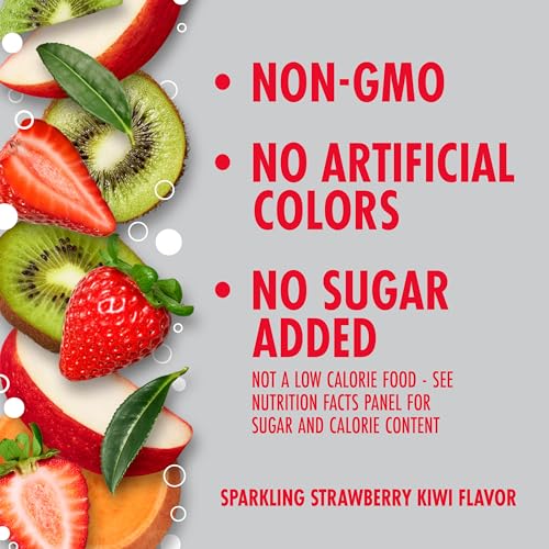 Image of V8 +SPARKLING ENERGY Strawberry Kiwi Energy Drink, Made With Real Vegetable And Fruit Juices, 11.5 FL OZ Can (Pack Of 12)