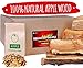 Apple firewood logs 15lbs and Wood Chips - Fire logs for Fireplace - Cooking Wood for BBQ and Smoking