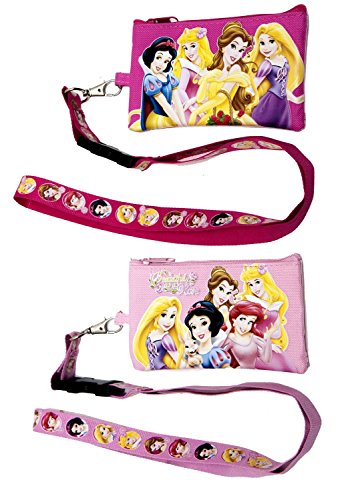 Disney Princess (Set of 2) Lanyards with Detachable Coin Purse