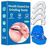 Teeth Grinding Mouth Guard, 4Pack Night Guards for Teeth Grinding, Professional Fit Mouthguards for Grinding of Teeth, Mouthguards for Grinding of Teeth, Grind No More