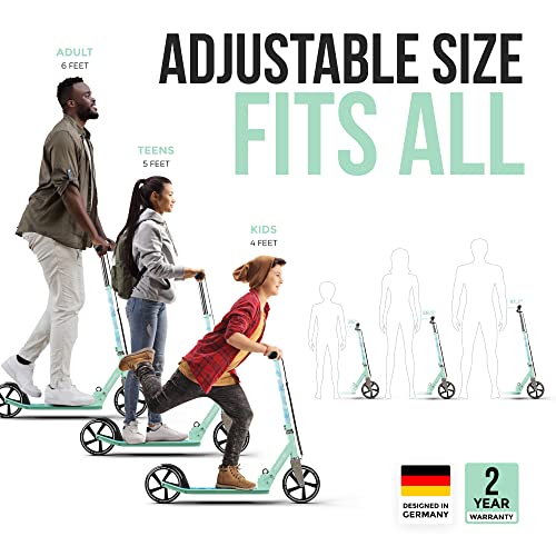 Trottinette Adulte Pliable Scooter Pour Adultes Trottinette Non Electrique Hauteur Réglable De