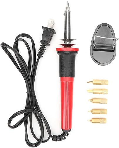 Kit de 7 soldadores de leña, herramienta de combustión de leña, temperatura ajustable con juego de soldador, bolígrafo de pirografía para quemar