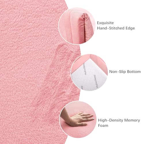Image of Baby Play Mat for Floor,1.3 inch Thick Memory foam Tummy Time Mat for Toddlers,Infants,kids,Water-Repellent Soft Nursery Rug ,79 inchx79 inch Extra Large Non Slip for Crawling&Yoga,Tatami Style for Living Room(Pink)