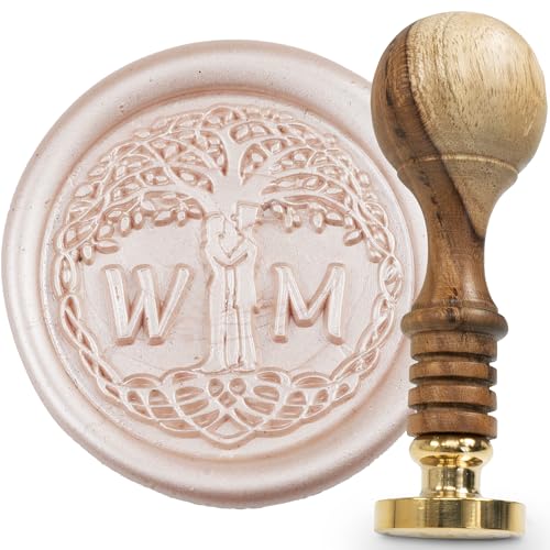 Siegel-Stempel Initialen 2 Buchstaben + Tree of Life - Personalisierter Siegelstempel für Wachssiegel im einzigartigen Design Siegel-Stempel Initialen 2 Buchstaben + Tree of Life - Personalisierter Siegelstempel für Wachssiegel im einzigartigen Design
