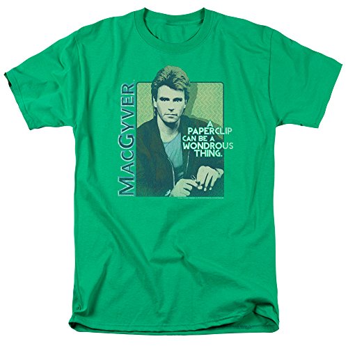 MacGyver- Wonderous Paperclip T-Shirt Size L