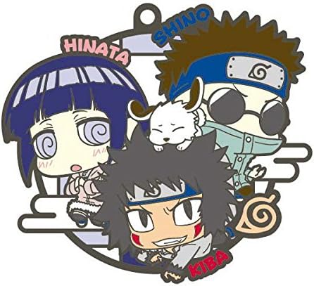 ラバーマスコット バディコレ NARUTO ナルト 疾風伝 スリーマンセルだってばよ！編 ［3.シノ+ヒナタ+キバ］(単品)