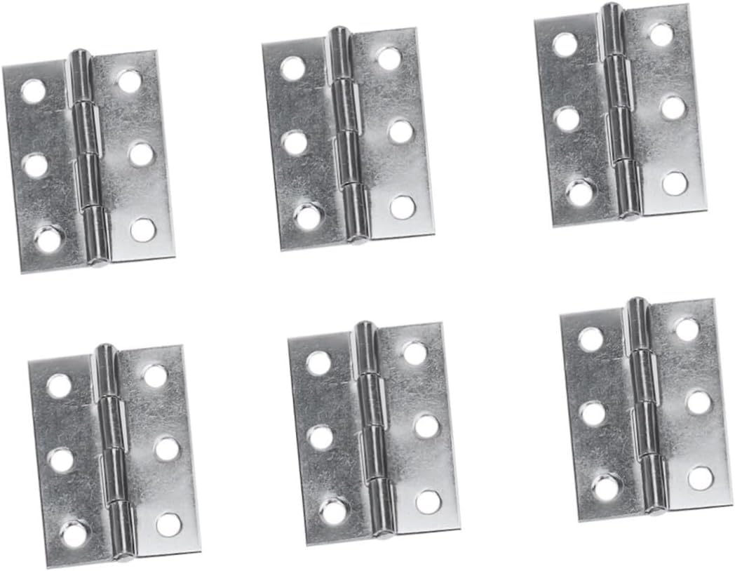 Cerniera for porta dell'armadio, 10 pezzi Accessori for la casa Cerniere for mobili Maniglie for porte Cerniera for porta piatta in nichel spazzolato Cerniere for porte in metallo Ferramenta e cernier