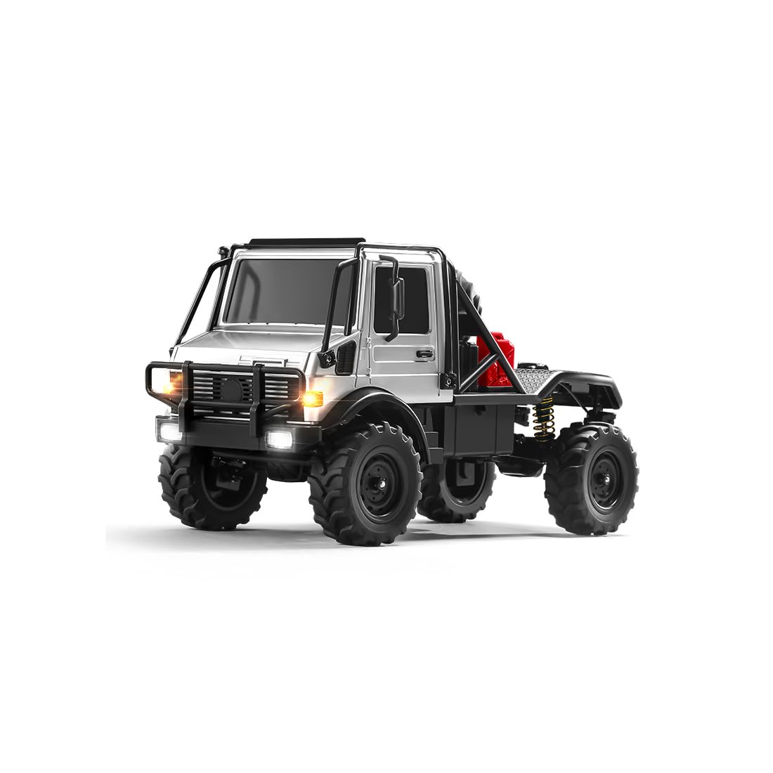 RC-Kletterauto im Maßstab 1:18, 2,4 GHz, 4 Kanäle, Allradantrieb, mit LED-Beleuchtung, Zwei Geschwindigkeitsmodi, Vierkanal-Steuerung, mit visuellen Fahrhinweisen(RTR-Version)