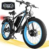 Long-Range Ride Farther Charge Faster: Never get stranded with our long-range electric bikes featuring a 60V 25Ah removable battery, delivering 26-80 miles per charge—perfect for daily commutes or weekend adventures. The battery lock prevents theft, ...