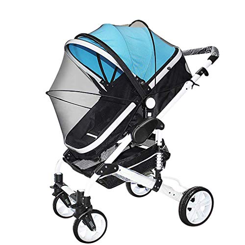 TBoonor Insektenschutz/Moskitonetz Kinderwagen mit Reißverschluss, Moskitonetz, reißfestes & waschbares Fliegennetz für Kinderwagen, Sportwagen, Jogger & Reisebett, idealer Schutz vor Wespen und Mücke