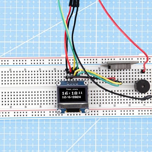 Image of ELEGOO 3PCS 0.96 Inch OLED Display Screen Module Compact Self-Luminous SSD1306 I2C Display Mini Screens for Arduino Projects (White)